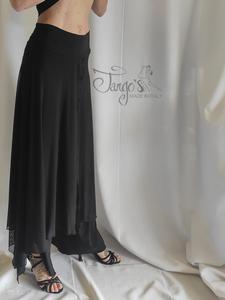 Pantalone Arya nero con tulle