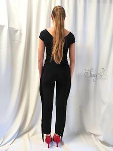 Black trousers Laura with fringes