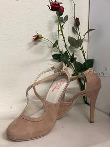 Romy camoscio beige tacco 10.5
