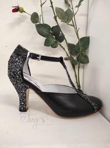 Scarpa Junin pelle e glitter - Tacco 8,5