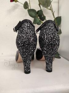 Scarpa Junin pelle e glitter - Tacco 8,5