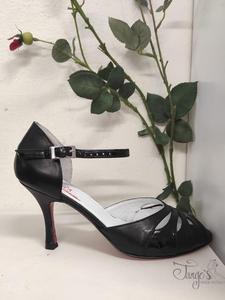 Shoes Laura black leather and glossy  - Tacco 8,5cm