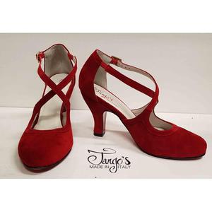 Romy Red Suede Shoe