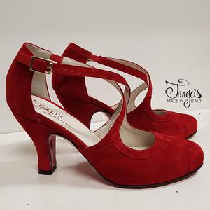 Romy Red Suede Shoe