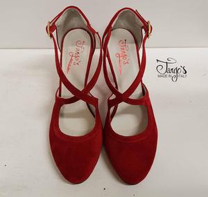 Romy Red Suede Shoe