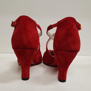 Romy Red Suede Shoe