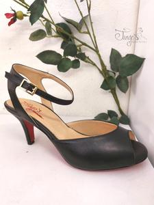 Scarpe Dafne nero pelle - Tacco 6,5cm