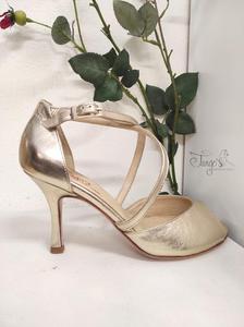 Scarpe Milly oro platino  - Tacco 8,5cm