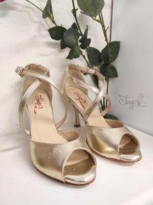 Scarpe Milly oro platino  - Tacco 8,5cm