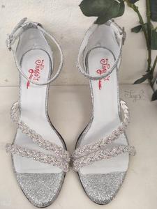 Simonella silver shoes - Heels 8,5 cm