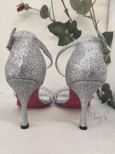 Simonella silver shoes - Heels 8,5 cm