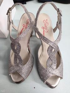 Timote shoes in silver glitter - Heels 8,5 cm