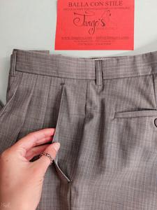 Pantalone 4 pinces Marzotto grigio gessato - LIMITED EDITION