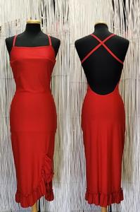 Dress Trenel red with volant