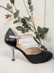 Shoes Timote black and silver - Tacco 8,5 cm