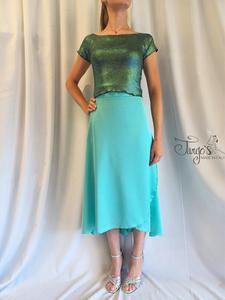 Top Annalisa glitter green- 687138ee16343