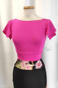 Crop Top Ciliegia Fucsia