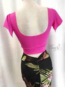 Crop Top Ciliegia Fucsia