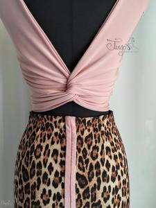 Top Giusy pink with back knot