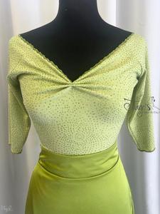 Top Annalisa glitter green
