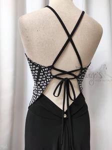 Top Noemi open back with laces