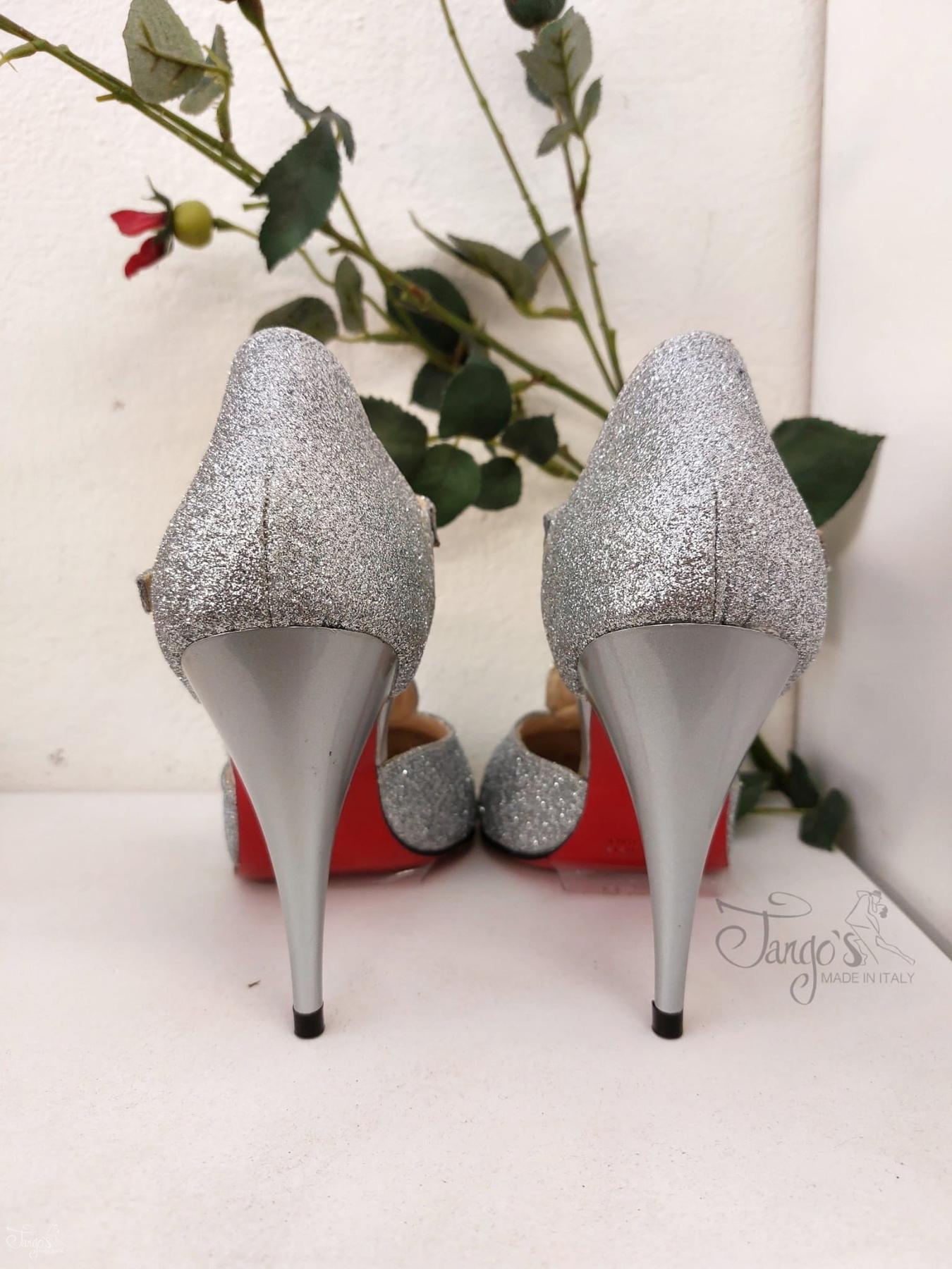 Tacchi on sale argento glitter